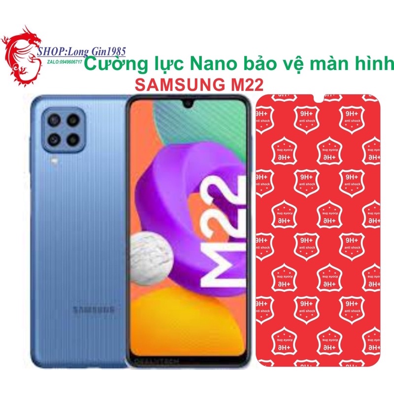Samsung M22 Cường lực Nano chống va đập chống trầy xước