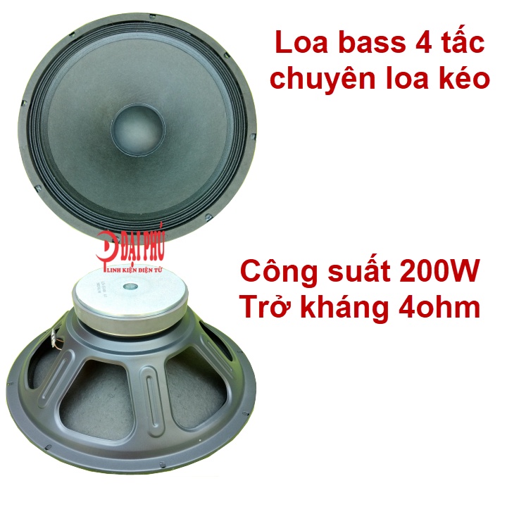 Loa bass 40 loa bass 4 tấc chuyên cho loa kéo 200W 4ohm (1 cặp)