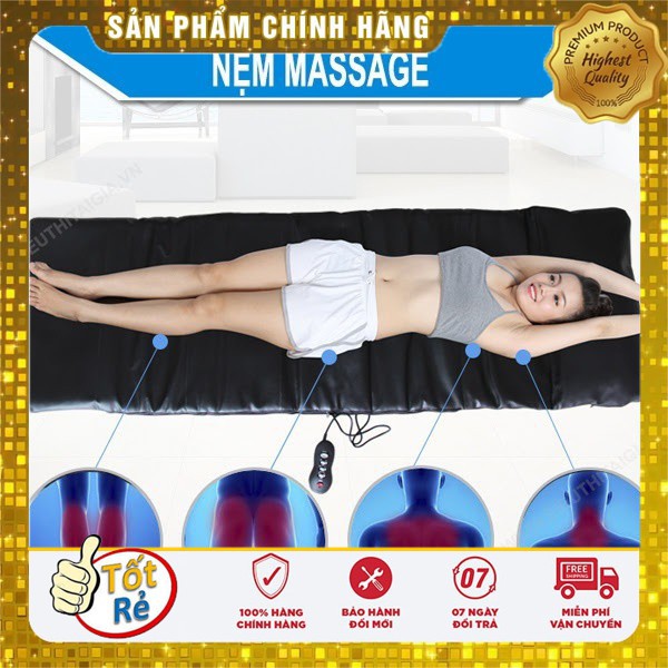 (Video) Nệm massage toàn thân lazybag