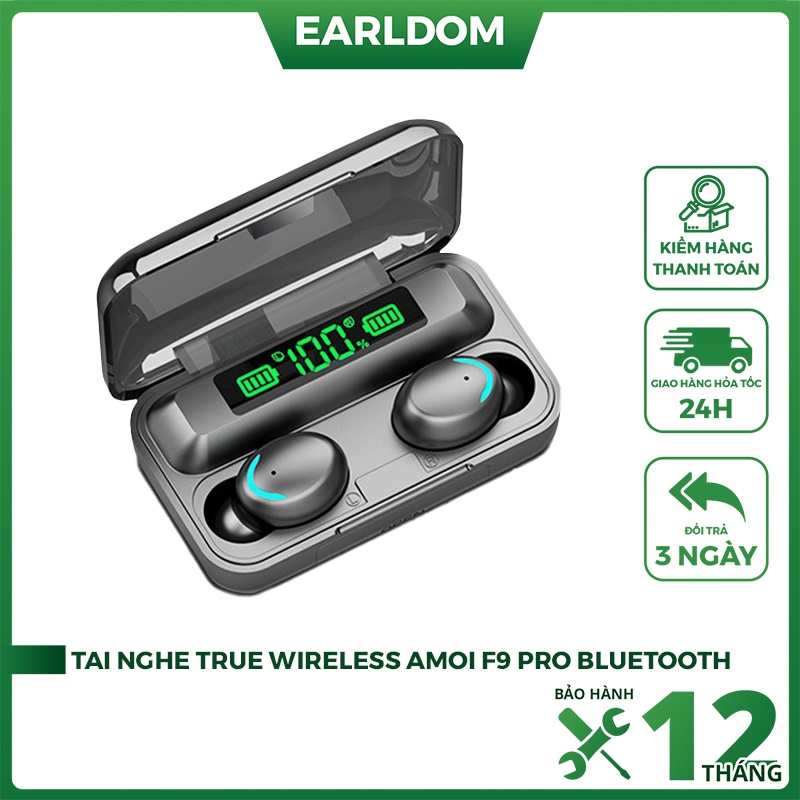 Tai nghe True Wireless Amoi F9 PRO Bluetooth 5.0 | Bản Quốc Tế | Cảm Ứng | Chống Nước .