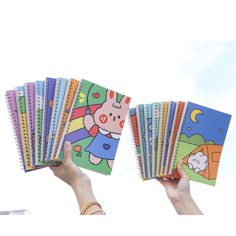 Sổ vở cầm tay hoạt hình dễ thương khổ A5