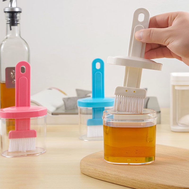 Bình đựng dầu kèm cọ phết HOUSEEKER làm đồ nướng bằng nilon và nhựa tiện dụng