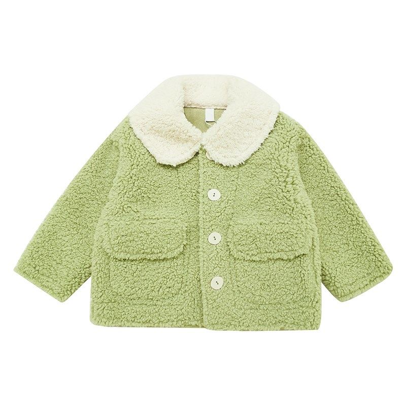 ✻Áo Khoác Cotton Xinh Xắn Dành Cho Bé✻Áo Khoác Len Lông Cừu Phong Cách Phương Tây Thời Trang Thu Đông 2022 Mới Cho Bé Gái