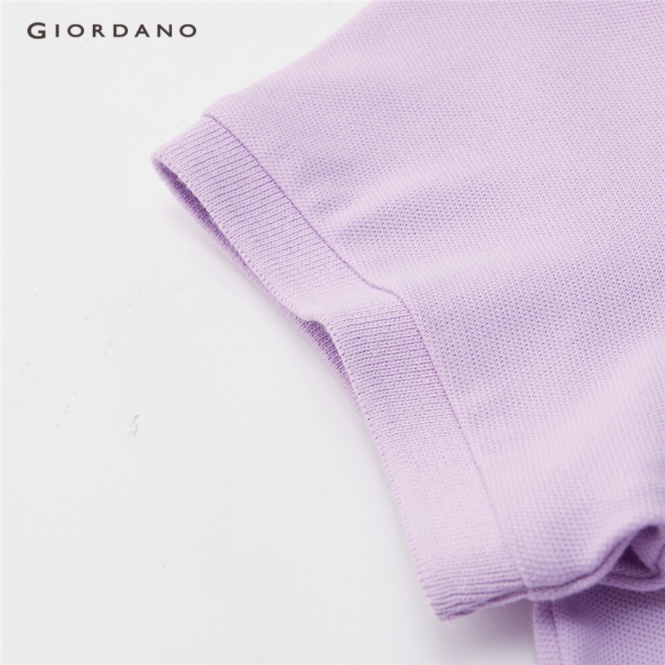 Áo Thun Polo Giordano 05311388 Mỏng Co Giãn Với Nút Màu Cầu Vồng Cho Nữ | BigBuy360 - bigbuy360.vn