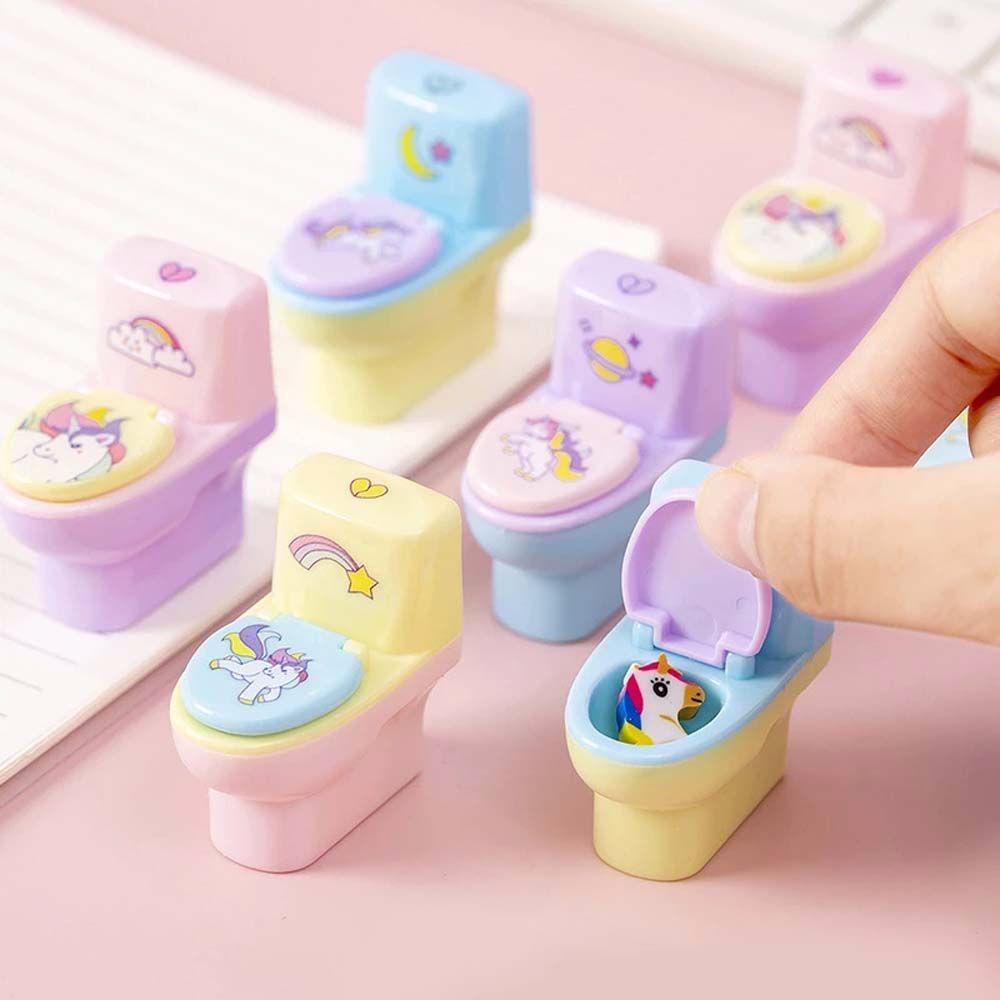 AUGUSTINA 1 Dụng Cụ Gọt Bút Chì Hình Toilet Hoạt Hình