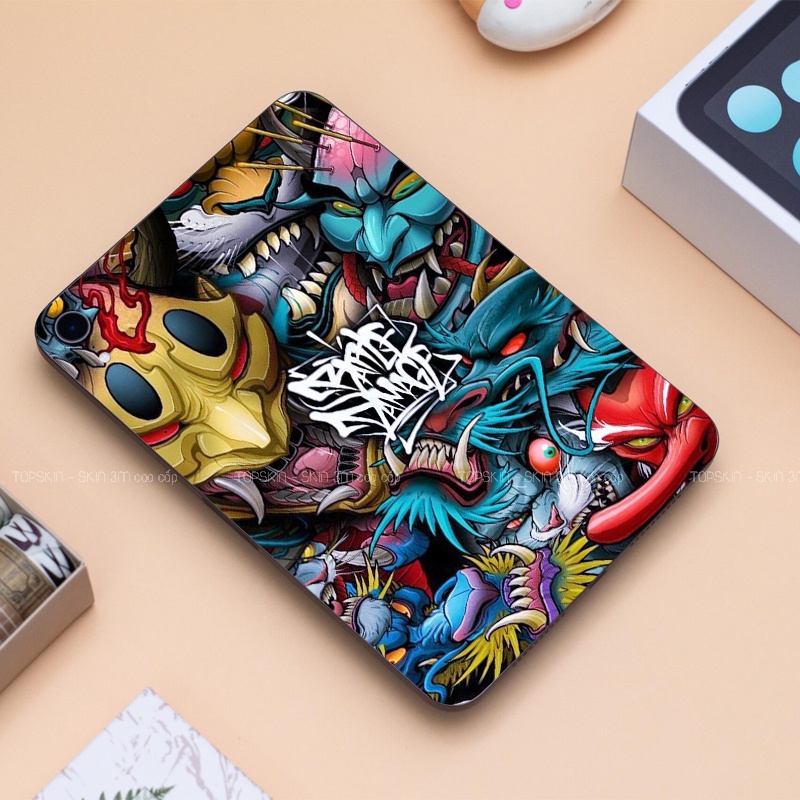 Miếng Dán Skin Ipad - Skin 3M Japan monster sticker  - Có mẫu cho tất cả các dòng Ipad, máy tính bảng