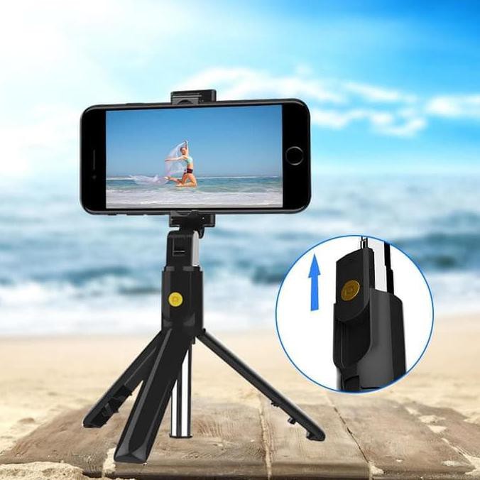 Gậy Chụp Ảnh Tự Sướng Kết Nối Bluetooth Kèm Điều Khiển Từ Xa | BigBuy360 - bigbuy360.vn