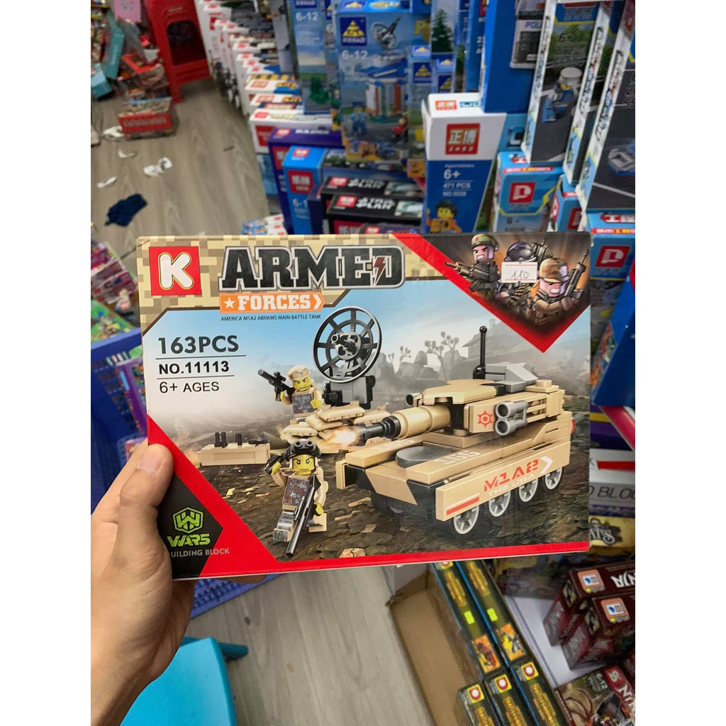 Lắp ráp xếp hình Lego City 11113 : Các loại xe tank quân sự (Khách chat chọn mẫu hoặc shop gửi mẫu ngẫu nhiên)