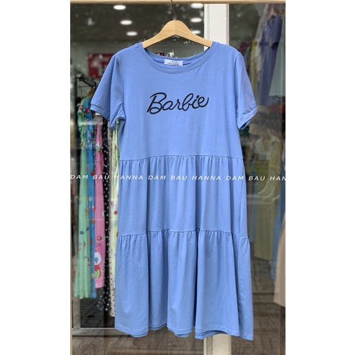 [SIZE 40-75KG] Đầm bầu mặc ở nhà thun cotton lạnh cao cấp co dãn nhiều có size 75kg thoáng mát không xù