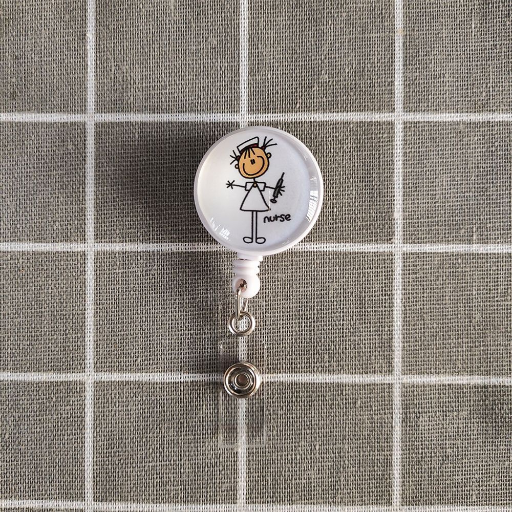 Huy hiệu kiêm kẹp giữ thẻ tên / bảng tên 7 kiểu tùy chọn đáng yêu tiện dụng cho y tá / bác sĩ