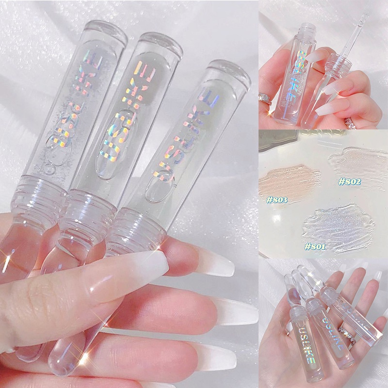 Son Bóng Dạng Lỏng Trong Suốt Chống Thấm Nước 3 Màu Tùy Chọn ZOEVNXH