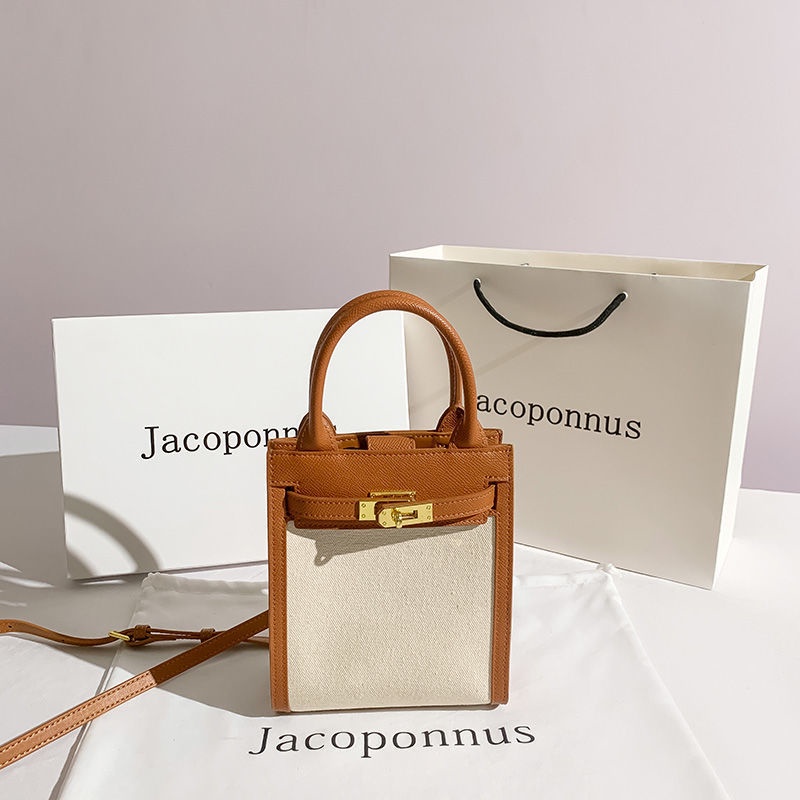 Túi Đeo Chéo Bằng Da PU Dáng Vuông Nhỏ Đính Kim Sa Màu Xanh Lá/Nâu/Nâu