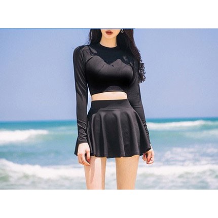 Bigsize HaiXL Bikini Tay Dài Chống Nắng, Đồ Bơi Hai Mảnh Đi Biển | BigBuy360 - bigbuy360.vn