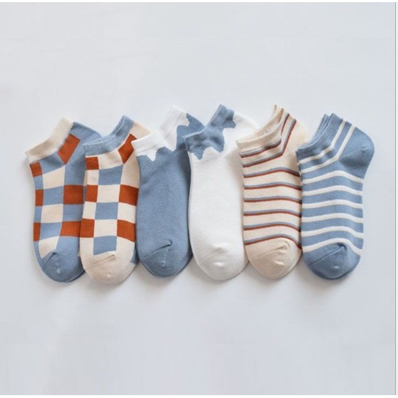 Tất nữ cổ cao, cổ ngắn phong cách cho bạn trẻ set 6