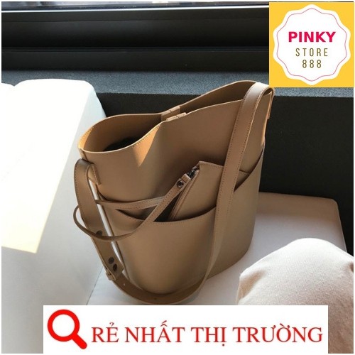 Túi đeo vai - túi tote da tặng kèm ví vừa A4 - P027