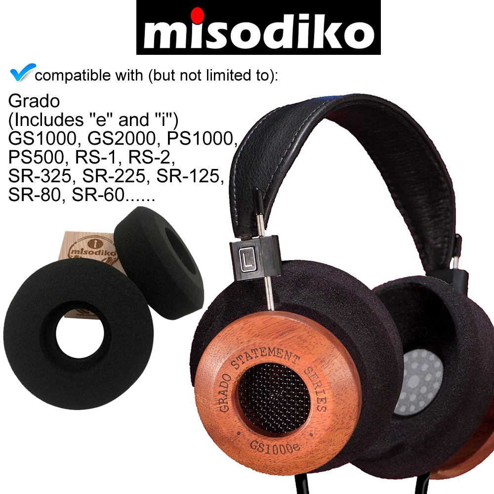 Cặp Đệm Tai Nghe Thay Thế Cho Grado Gs1000/ Gs2000/ Ps1000/ Ps500/ Rs-1/ Rs-2/ Sr-325/ Sr-225/ Sr-125/ Sr-80