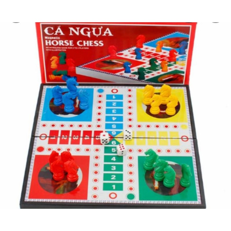 Cờ vua cờ cá ngựa bàn giấy broadgame