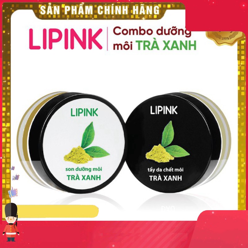 Combo son dưỡng môi LIPINK Trà Xanh - Son dưỡng môi MỀM MỊN - CĂNG HỒNG tự nhiên dưỡng môi căng mịn