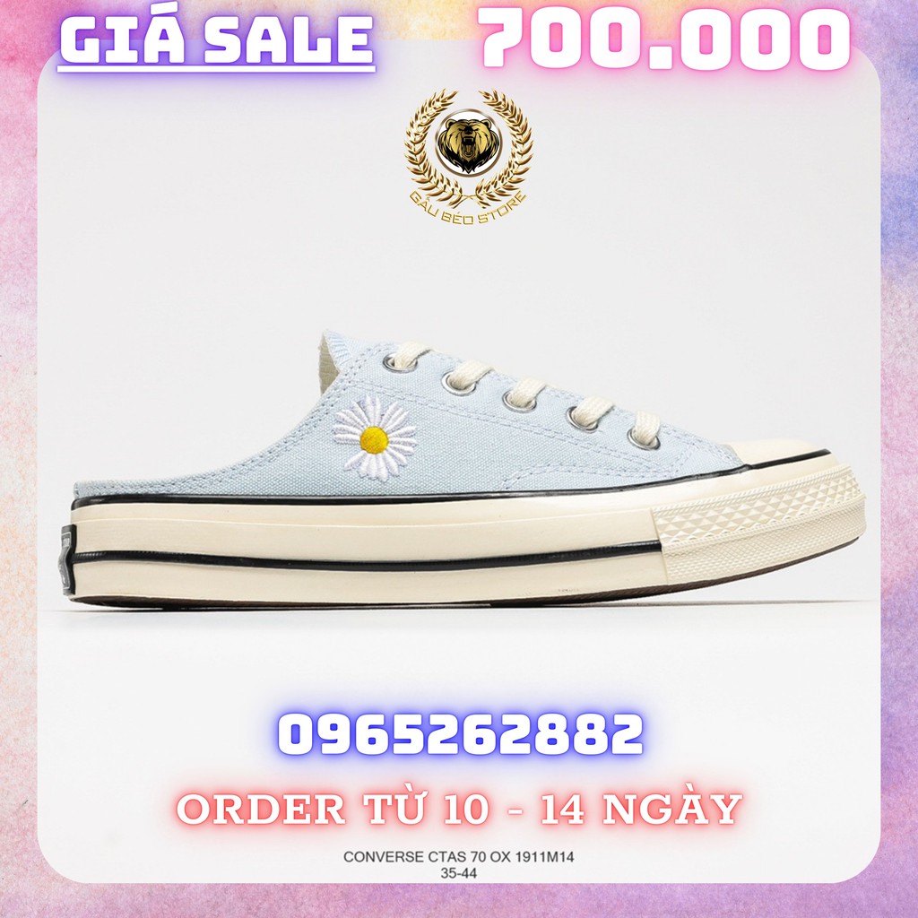 Order 1-2 Tuần + Freeship Giày Outlet Store Sneaker _PEACEMINUSONE x Converse Chuck Taylor All Star Mule"PMO"1970