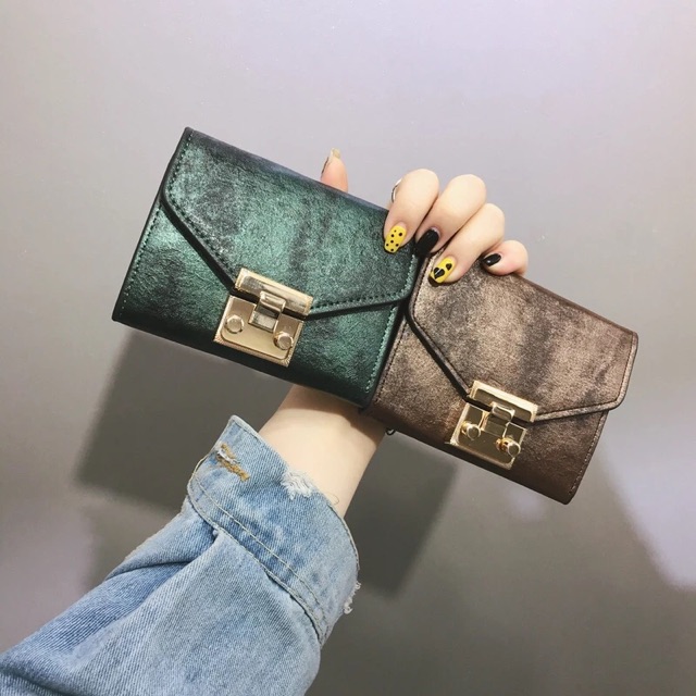 VN22H72 VÍ NỮ NGẮN BÓP TIỀN MINI VINTAGE NHÃ NHẶN PHỤ KIỆN THỜI TRANG VN22H72 | BigBuy360 - bigbuy360.vn