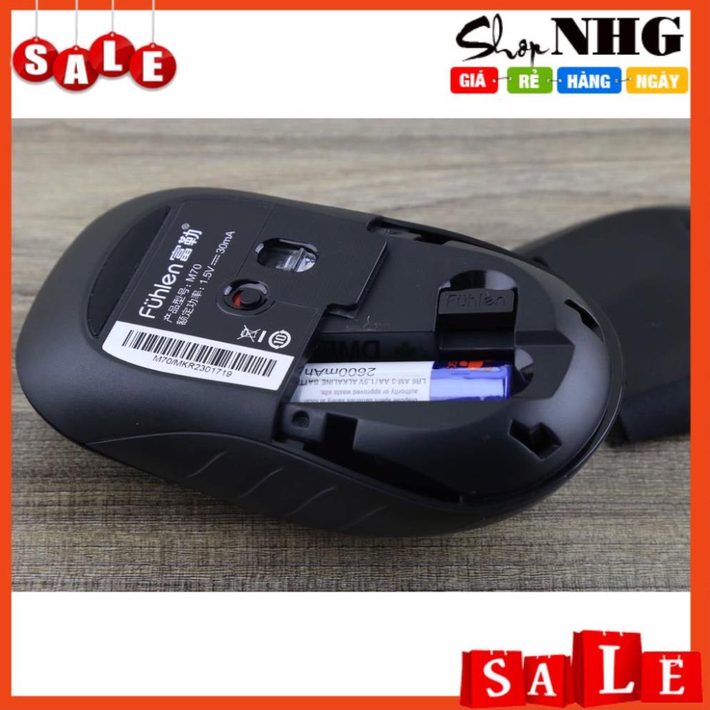 ⚡ chuột không dây Fuhlen M70 -chính hãng Ninza phân phối - bảo hành 24 tháng