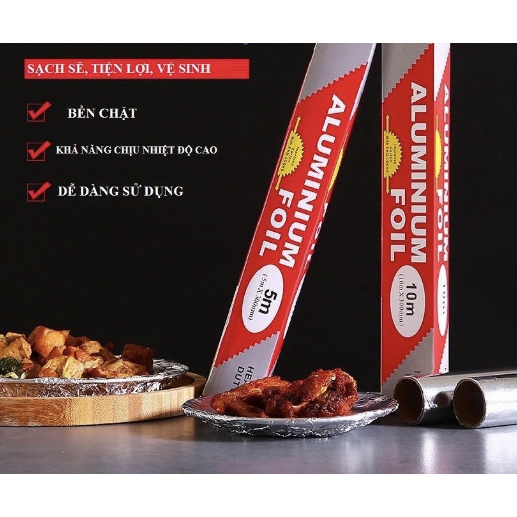 ❌FREESHIP 50K❌ CUỘN GIẤY BẠC NƯỚNG 5m-10m 88220 SIÊU THỊ 24/7