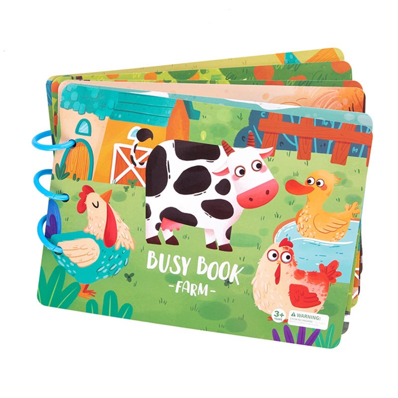 Sách Họa Tiết Hoạt Hình 3D Phát Triển Trí Tuệ Cho Bé # 1 Tuổi