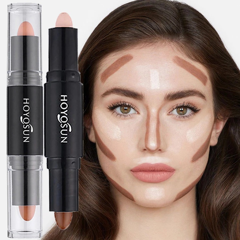 [Hàng mới về] Thỏi kem che khuyết điểm tạo khối 2 trong 1 lâu trôi kiểm soát dầu tiện dụng