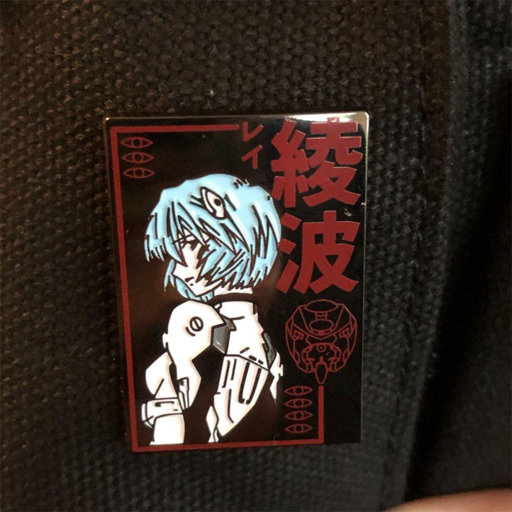 Huy Hiệu Cài Áo Hình Nhân Vật Anime Evangelion EVA-0 Unit 00 Màu Đen