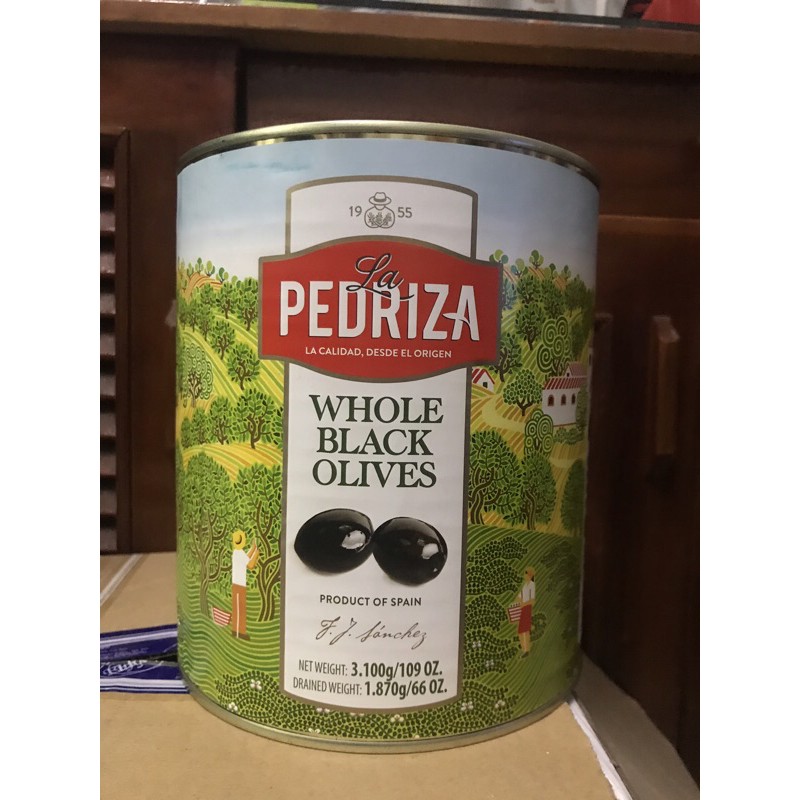 Quả oliu đen nguyên trái có hạt La Pedriza 3kg - Nhập khẩu Tây Ban Nha