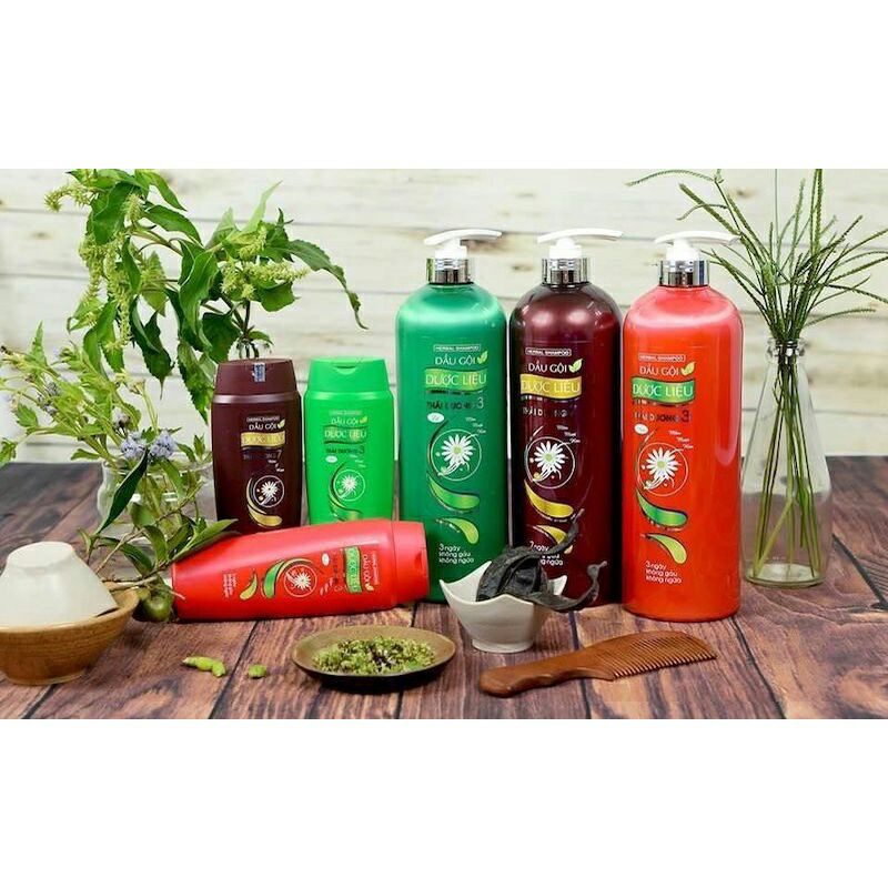 Dầu gội dược liệu Thái Dương 3-chai 200ml,480ml,600ml,1100ml-có phản hồi của khách đã mua