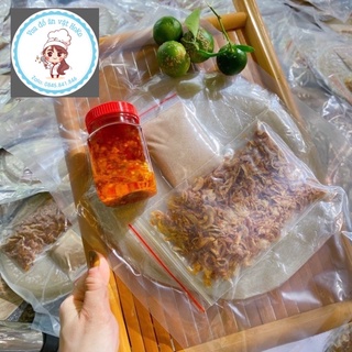Combo 4 bánh tráng phơi sương + hành phi ruốc + sate