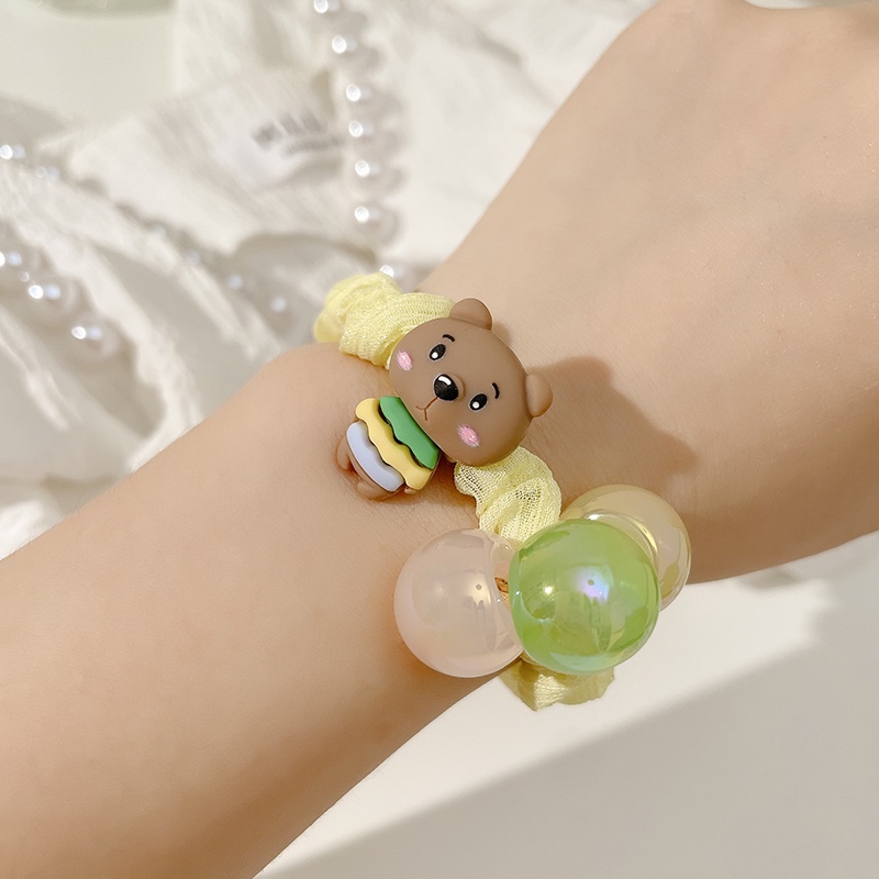 Dây Buộc Tóc Cao Su Đàn Hồi Tốt Không Đau Kiểu Hàn Quốc Dễ Thương Cho Bé Gái