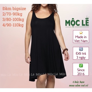 Đầm yếm đen trơn phối ren phom xoè bigsize thun ladong vnxk xuất khẩu dư xịn