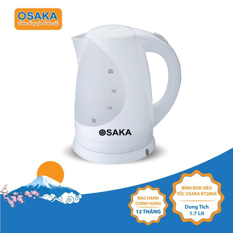 OSAKA Bình đun nước siêu tốc KT20NA 2 lít