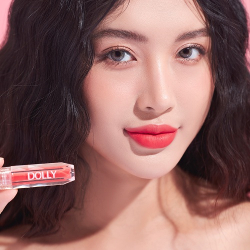 Son Lì Son Kem  DOLLY DIAMOND VELVET Không Chì Cao Cấp Chính Hãng