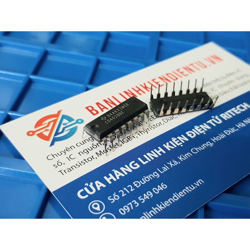 [Combo 5 chiếc] CD4028BE, CD4028 IC số Dip 16