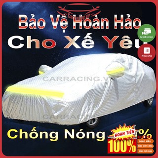 Bạt phủ xe ô tô CARRACING TAH04  Bạt Phủ Ô TÔ ⛈️Chống 250%⛈️ nóng mưa ⛈️ xước ⛈️ Xe Hơi 4 chỗ , 5 Chỗ , 7 chỗ , Bán Tải