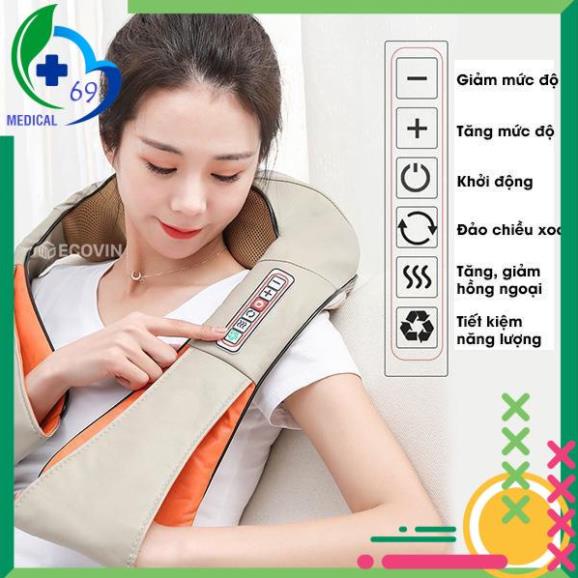 Đai Massage Lưng, Vai Cổ, Vai Gáy, Đai massage hồng ngoại cao cấp, Bảo hành chính hãng {SIÊU SALE}