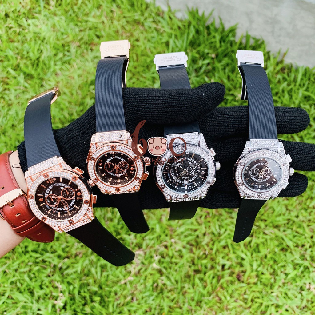 Đồng Hồ HBL Cặp Đôi Dây Cao Su Thơm Hương Vani