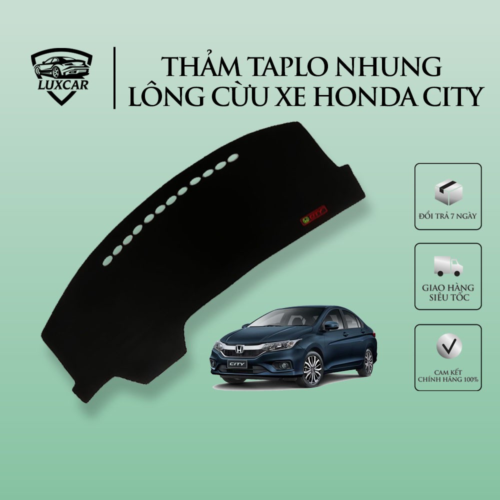 Thảm TAPLO Nhung Lông Cừu HONDA CITY đời 2015 ĐẾN 2021 LUXCAR cao cấp