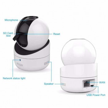 Camera IP WiFi Không Dây Robot Quay Quét HIKVISION Q1 2.0MP Full-HD (1080P) - Hàng Chính Hãng