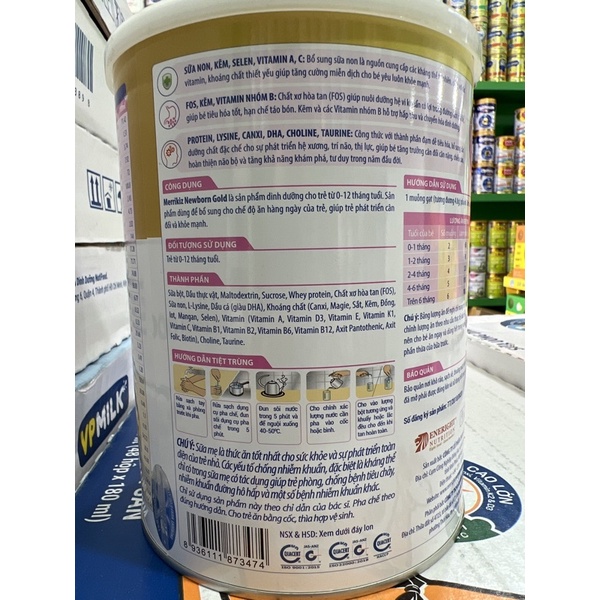 Sữa Bột Merrikiz Gold Newborn 900g.