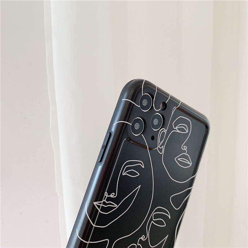 Ốp điện thoại TPU in hình chân dung nghệ thuật cho iPhone 12 iPhone 11 Pro MAX 7 8 Plus XR XS MAX SE 2020