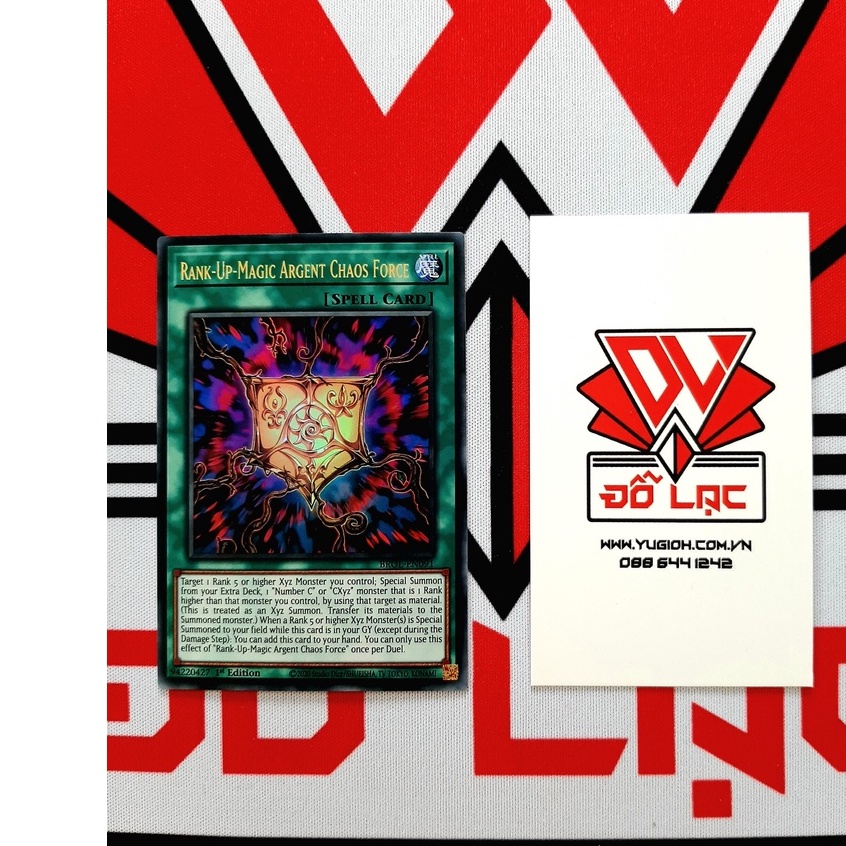 [ ĐỖ LẠC SHOP ] Thẻ Bài Yugioh Spell Rank-Up-Magic Argent Chaos Force - BROL-EN091 - Ultra Rare 1st Edition