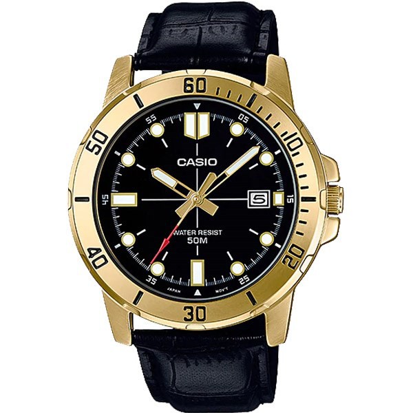 Đồng Hồ Nam Casio Standard MTP-VD01GL-1EVUDF Chính Hãng - Dây Da | Casio Standard MT