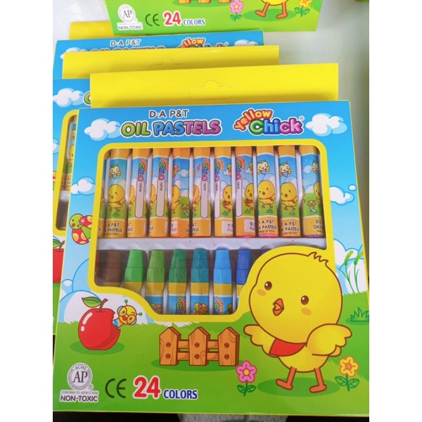 SÁP MÀU DẦU CON GÀ 12 màu, 18 Màu, 24 màu, 36 màu, 48 màu ĐÔNG A P&T, OIL PASTELS, SÁP MÀU XỊN CHÍNH HÃNG HÀN QUỐC