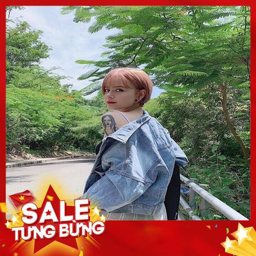 💥MÀU MỚI SIÊU ĐẸP💥Áo Khoác Jean Lửng Phối Nút Xẻ Lưng (100% ảnh thật) -Hàng nhập khẩu