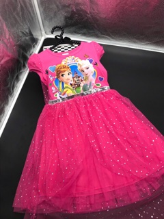 Váy elsa size nhỡ bé gái