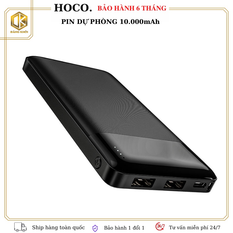 Sạc Dự Phòng Hoco J72 10.000mah CHÍNH HÃNG Có Tích Hợp Đèn Led Pin Sạc dự Phòng Dự Phòng